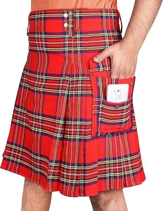 Royal Stuart tartan utility kilt