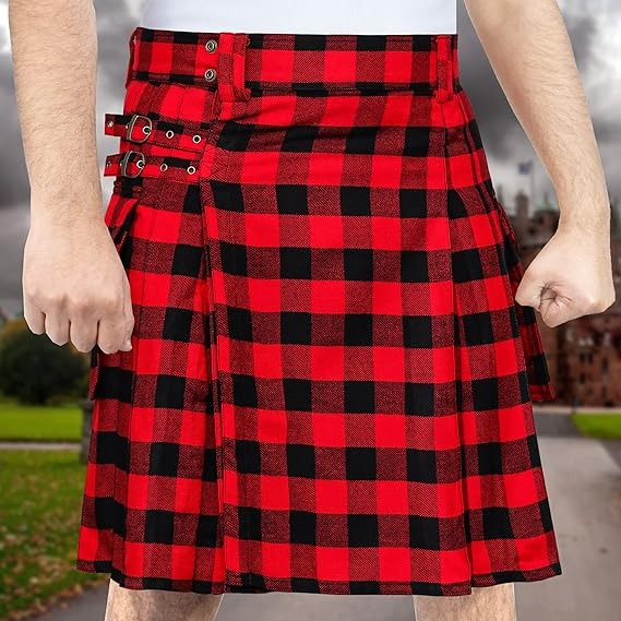 Rob Roy tartan with sporran-ready outfit
