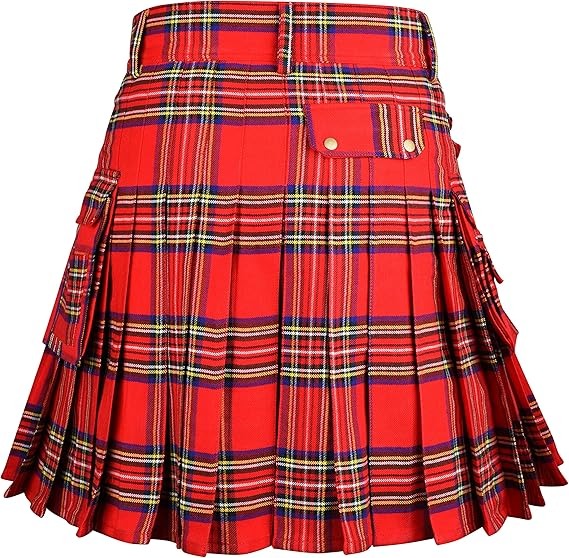 Royal Stuart tartan kilt suited for Scottish wedding dress
